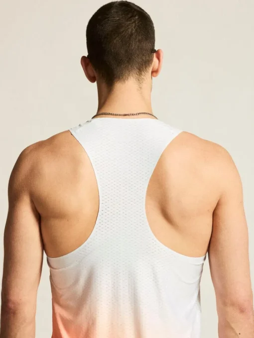 Men's Race Day Singlet - WHITE/MULTI