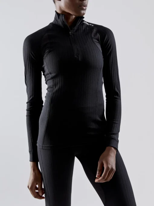WOMEN'S ACTIVE EXTREME X ZIP BASELAYER - Black