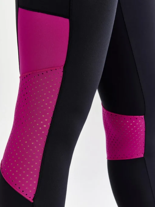 WOMEN'S ADV ESSENCE TRAINING TIGHTS 2 - BLACK-ROXO