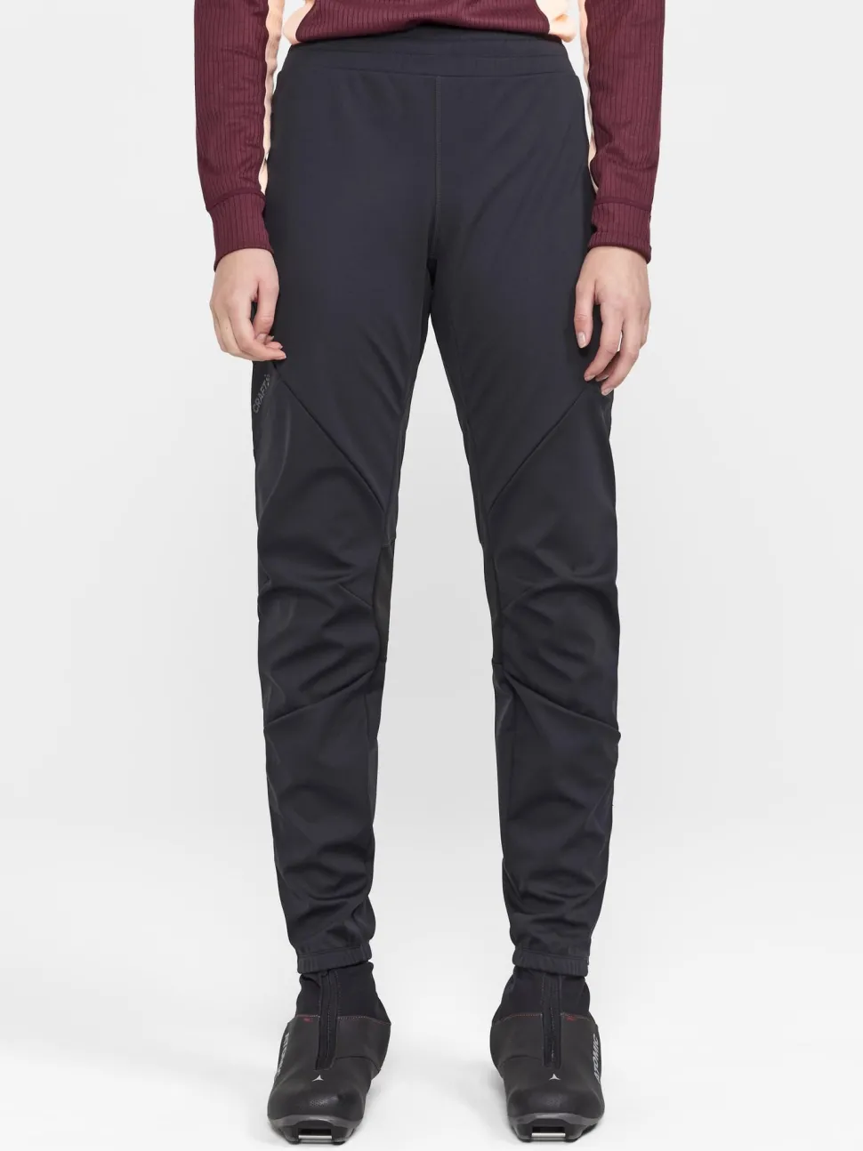 WOMENS CORE XC SKI TRAINING FZ PANTS - Black