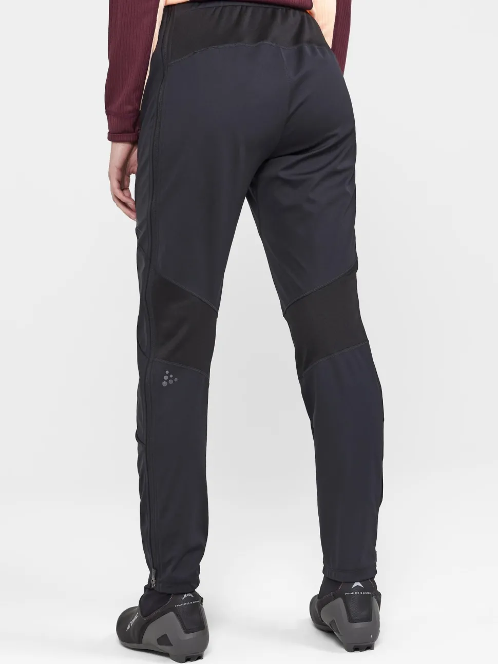WOMENS CORE XC SKI TRAINING FZ PANTS - Black