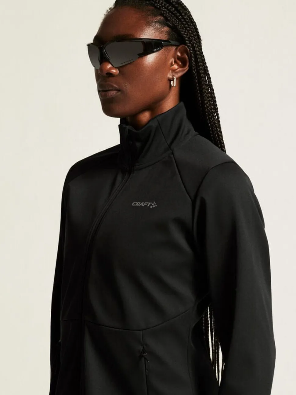 WOMENS CORE XC SKI TRAINING JACKET - Black