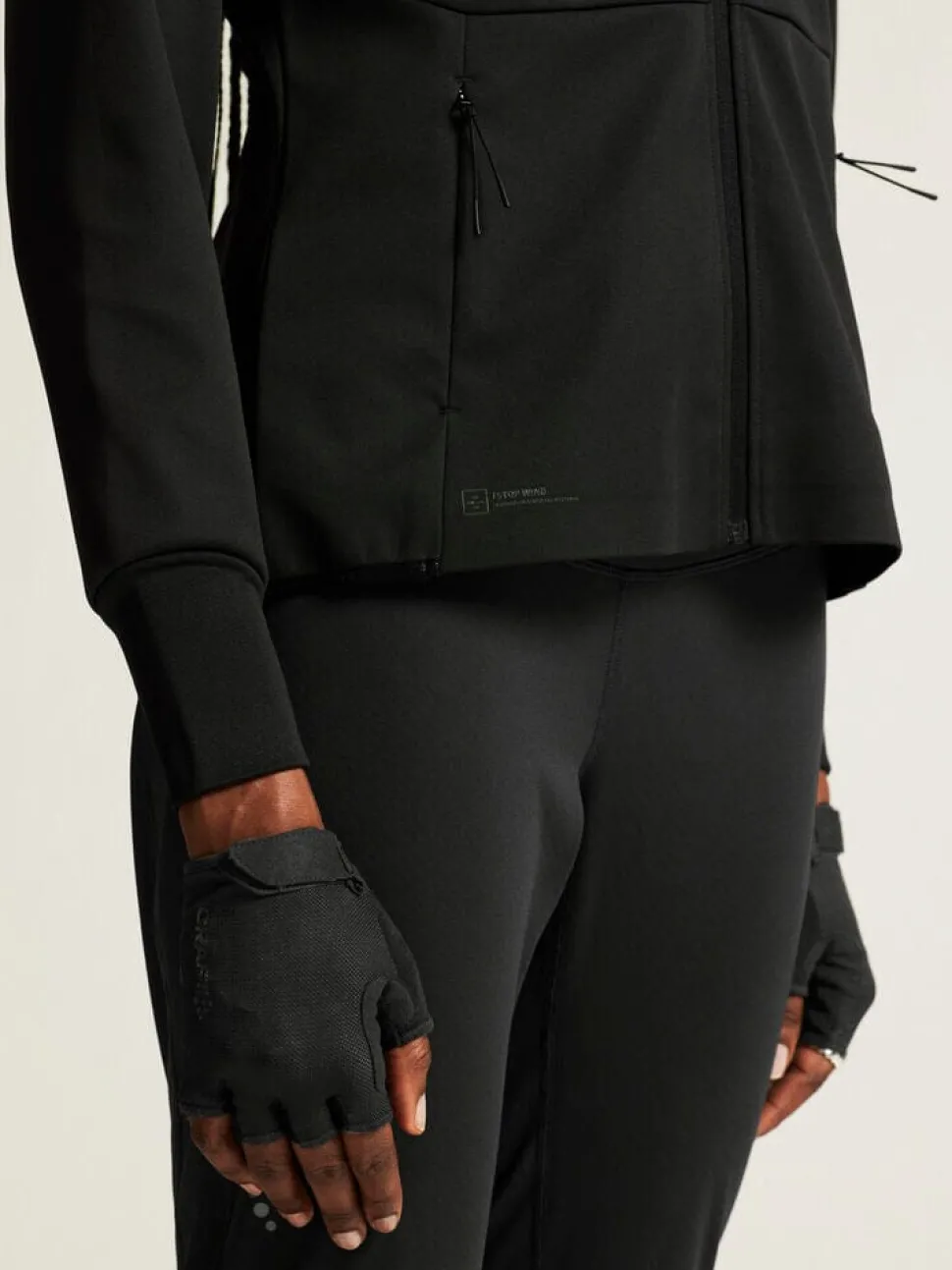 WOMENS CORE XC SKI TRAINING JACKET - Black