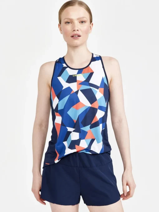 Women's PRO Dazzle Camo Running Singlet