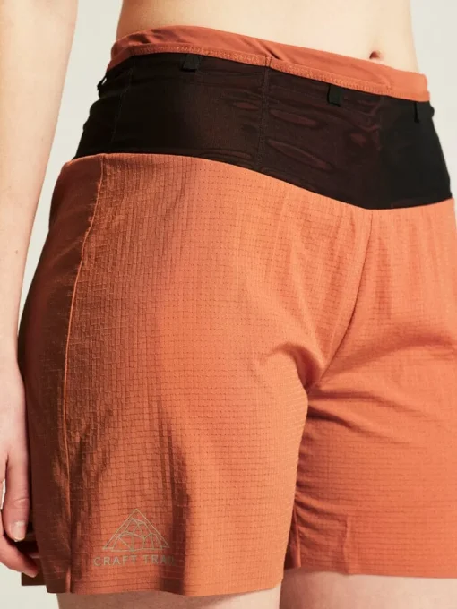 Women's Pro Trail Running Shorts - SEQUOIA