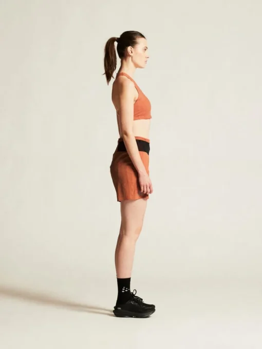 Women's Pro Trail Running Shorts - SEQUOIA